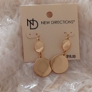 New Directions Gold Dangle Earrings